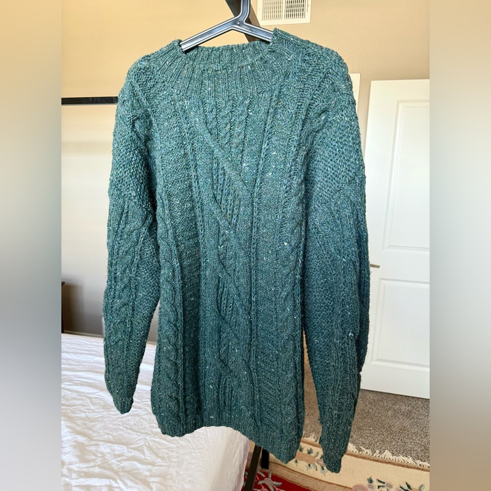 Vintage LL Bean Wool/Alpaca blend Mockneck chunky Sweater, size L women’s